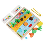 Maxbell 3 in 1 Montessori Toy Bead Clips Game for Children Birthday Gifts Boys Girls