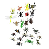 Maxbell 24pcs Plastic PVC Insect Animal Model Kids Toy Multi-color