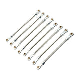 Maxbell 8Pcs Chassis Linkage Professional RC Chassis Link Rod for Yk4106 1/10 RC DIY argent