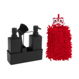 Maxbell Liquid Hand Soap Dispenser Set with Hand Towel Drain for Sink Hotel Bathroom