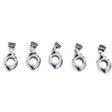 Maxbell 5pcs Silver Hot-air Balloon Charm Beads for European Bracelet Jewelry Making - Aladdin Shoppers