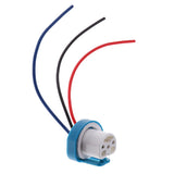 Maxbell 2x9007 Headlight Lamp Extension 3 Wire Harness Lamp Female Socket Adapter