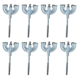 Maxbell 8x Bass Drum Claws Wear Resistant Hardware Percussion Instrument Accessories M5