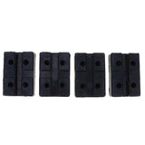 Maxbell 8PCS Heavy Duty Rubber Car Lift Arm Pads Equipment Kit Black Square