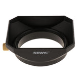 Maxbell 2x 49mm DSLR Mirrorless Camera Lens Hood Square Protector  Kit