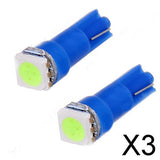 Maxbell 3xPack of 20 T5 5050 1SMD Ice Blue Dashboard Gauge LED Wedge Lamp Bulb Lights