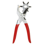 Maxbell Leather Hole Punch Hand Plier with 6 Sized Tubes for Heavy Duty Belt Watch Band Holes