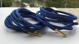 Maxbell 2PAIRS Gold Metal Tipped Round Shoelace Boot Hiking Sport Sneakers Strings Laces