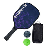 Maxbell Pickleball Racquet Lightweight Practice Supplies Indoor and Outdoor Beginner Black Purple