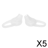 Maxbell 5x1Pair Universal Silicone Earbuds Eartips Caps for Wireless Earphone White