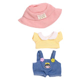 Maxbell Doll Clothes for 15cm Plush Doll Dress up with Hat DIY Fashion Doll Clothing style F