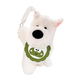 Generic Plushie Dog Car Tissue Holder Cartoon for Long Distance Trip Auto Green Frog