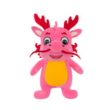 Plush Stuffed Animal Dragon Toys Soft Adorable for Home Decor Toddlers Gifts Pink