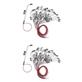 Maxbell 40 Model Trains Courtyard Light Wired LED Street Lamps Lamppost 1/200 Layout