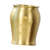Maxbell Metal Pen Holder Gift Table Decor Tea Accessories Container for Desktop Home Yellow