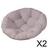 Maxbell 2x24inx24" Patio Seat Cushion Chair Pads Removable for Hammock Rocking Chair