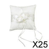 Maxbell 25xPermium Personalised Wedding Ring Pillow Bearer Cushion Bridal Decoration A