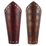 Vintage Medieval Unisex Bracers Leather Gauntlet Wristband Bracers Arm Armor