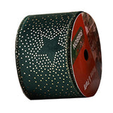 Maxbell Christmas Ribbon Decorative Ribbon for Handmade Crafts Gift Wrapping Bouquet Green A