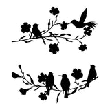Maxbell Metal Bird Wall Art Ornament Birds on The Branch for Bedroom Kitchen Garden 2pcs