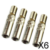 Maxbell 6x4PCS Car Vehicle Bike Motorcycle Copper Tire Tyre Valve Extension Cap 39mm