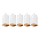 Maxbell 5x Clear Glass Bell Cover Pot Landscape Terrarium Container Lid Vase Bottle