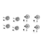 8 Pieces Zinc Alloy Chrome Finished Marine Boat Deck Flush Latch Pull Latch