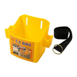 Maxbell Waist Tool Box Multifunctional with Belt for Carpenter Construction Site Men Yellow