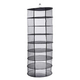 Maxbell Collapsible Herb Drying Net Dryer Mesh Rack with Zipper 8-Layer Black - Aladdin Shoppers