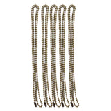 Maxbell 5 Pieces Stainless Steel 2mm Ball Chain Necklace for Men Women Antique Cyan - Aladdin Shoppers
