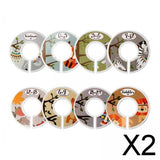 Maxbell 2xToddler Baby Clothing Closet Rack Size Dividers Rings A 8pcs with sizes
