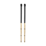 Maxbell Bamboo Drumsticks Quiet 15.75 inch Length for Rock Band Acoustic Performance black