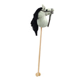 Plush Horse Riding Stick Fun 31.5'' Hobby Horse for Boys Girls Kids Children Light Gray