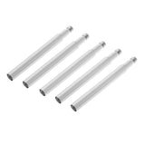 Maxbell Maxbell 5 Pieces Presta Valve Extender for Fixed Gear Bike/Road Bike Silver 60mm