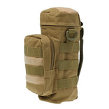 Maxbell Maxbell Tactical Military Hiking Molle Zippered Water Bottle Kettle Bag Pouch Coyote Tan