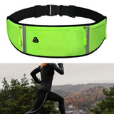 Maxbell Running Waist Belt Adjustable Fitness Workout Bag for Fitness Camping Travel Green