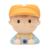 Maxbell Cute Resin Planter Gift Home Decor Girl Flower Pot for Patio Shelf Farmhouse Camera