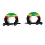 Maxbell Pair Acrylic Hoop Huggie Earrings Nose Nipple Lip Rings Body Piercing Jewelry