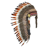 Maxbell Artificial Feather Headpiece Dance Show Adults Indian Native Chief Headdress