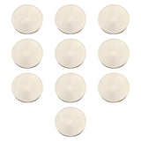Maxbell 10x Blank Challenge Coins Birthday Iron Plating for Engraving Plated Pattern Argent