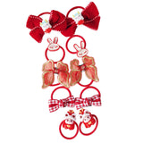 Maxbell 10Pcs Cartoon Girls Hair Ties Cute Soft Rubber Bands for Kids Girls Children Style B