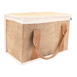 Maxbell Insulated Food Delivery Bag Adults Grocery Tote for Travel Restaurant Office Khaki White