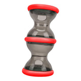 Maxbell Dog Food Dispenser Puzzle Toy Rolling Pet Toy for IQ Stimulation IQ Training Red