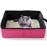 Maxbell Maxbell Cat Litter Box Tray, Anti Splash Toilet Pan, Prevents Litter Scatter Rose Red