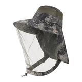 Maxbell Beekeeping Hat Net Beekeeper Fisherman Hat for Camping Gardening Backpacking Green