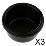 Maxbell 3xUniversal Boat Marine RV Caravan Black Plastic Cup Drink Can Holder 90mm Dia