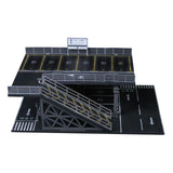 Maxbell 1/64 Parking Lot Diorama Micro Landscape Decor Decoration Showcase Organizer Style B