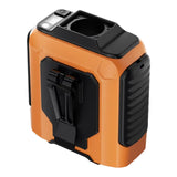 Maxbell Waist Fan 100 Gears Flashlight Cooling Fan for Backpacking Courier Farm Work Orange