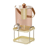 Maxbell Beverage Dispenser Household Cold Brew Pot for Fruit Tea Iced Juice Lemonade Rose Gold