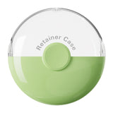 Maxbell Denture Case Small Container Retainer Travel Case for Office Household Women Green
